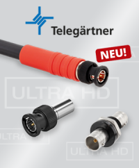 Ultrascharfe Signale: Die UHD 75 Ohm Steckverbinder von Telegärtner